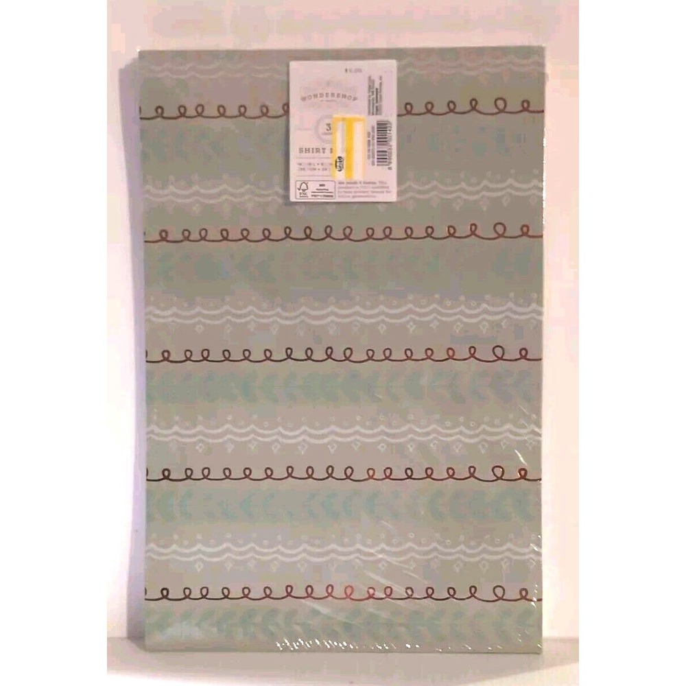 3 Pack Wondershop Wintery Scene Gift Shirt Boxes 14.25"x9.5"x1 7/8"
